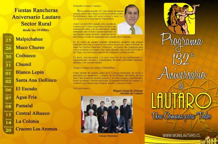 Programa 132º Aniversario de Lautaro