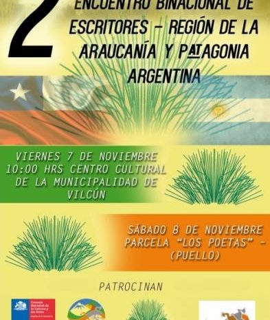 2º Encuentro Binacional de Escritores en Vilcún. Araucanía y Patagonia Argentina