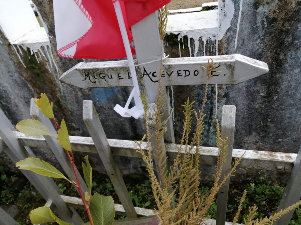 tumba del soldado veterano de la guerra del pacifico Miguel Acevedo Espinoza en Lautaro